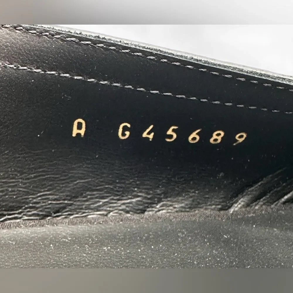 Chanel 2024 CC Logo Black Bow Grosgrain Slingback Ballerina Flats EU 37